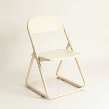 Alder Dale Folding Outdoor Chair - Cream (synthetic illustration; no displayed measurements)