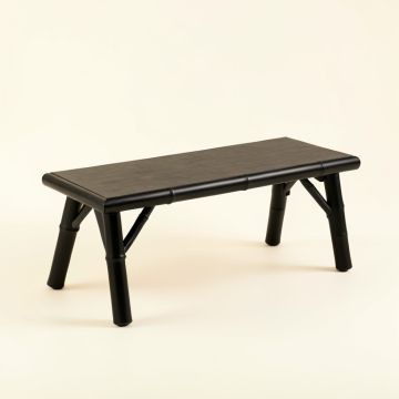 Moss Falls Indoor Bench - Black (synthetic illustration; no displayed measurements)