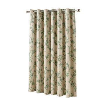 Abie Bamboo Floral Sheer Single Curtain Panel