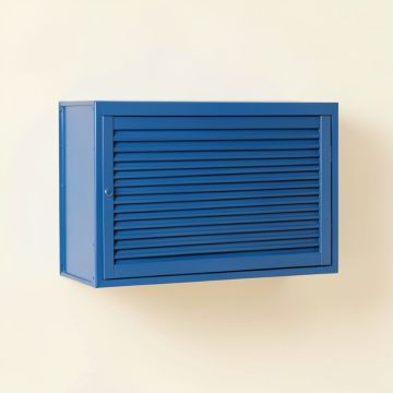 Bay Edge Wall-Mounted Entry Cabinet - Blue (synthetic illustration; no displayed measurements)