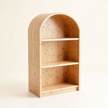 Dawn Falls Freestanding Bookcase - Beige (synthetic illustration; no displayed measurements)