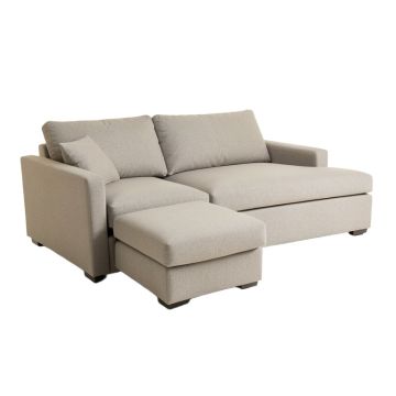 Lupo 77.16 '' Wide Left Hand Facing Sofa & Chaise With Ottoman