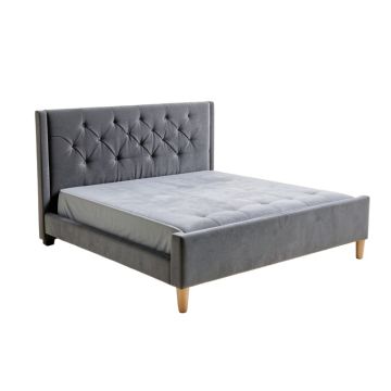 Fenny Queen Tufted Upholstered Low Profile Standard Bed