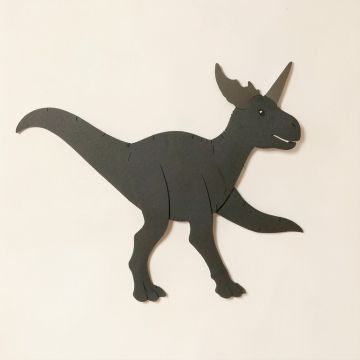 Medrano Dinosaur Portrait - Triceratops Paper Print (synthetic illustration; no displayed measurements)