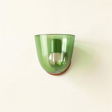 Field Crossing Wall Sconce Mounted On A Plain Wall - Green (synthetic illustration; no displayed measurements)