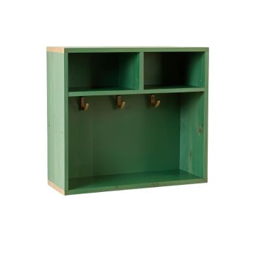 Rowan Bridge Wall-Mounted Entryway Organizer Shelf - Green