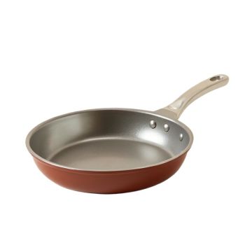 Ayesha Home Collection Porcelain Enamel Nonstick Frying Pan , 10-Inch