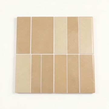 Roman Selection Glass Mosaic Tile In Iced Tan (synthetic illustration; no displayed measurements)