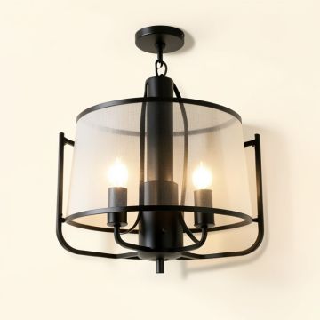 Troutt 9 - Light Lantern Drum Chandelier (synthetic illustration; no displayed measurements)