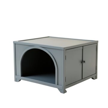 Vale Bend Empty Furniture-Style Litter Enclosure - Gray