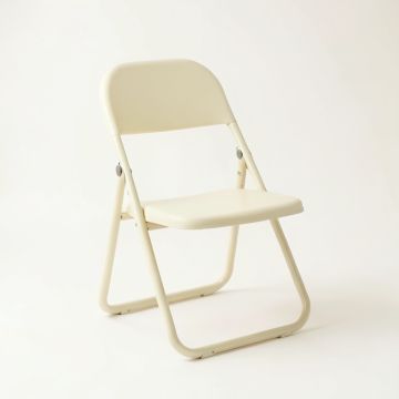 Spruce Brook Folding Outdoor Chair - Cream (synthetic illustration; no displayed measurements)
