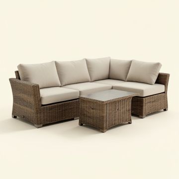 Vayne Patio Sectional With Table (synthetic illustration; no displayed measurements)