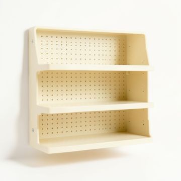Field Dell Empty Wall-Mounted Tool Organizer Panel - Cream (synthetic illustration; no displayed measurements)