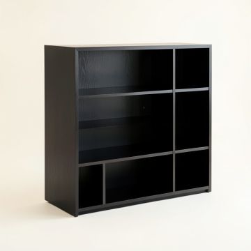 Laurel Branch Freestanding Bookcase - Black (synthetic illustration; no displayed measurements)