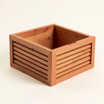 Laurel Branch Empty Furniture-Style Litter Enclosure - Terracotta (synthetic illustration; no displayed measurements)