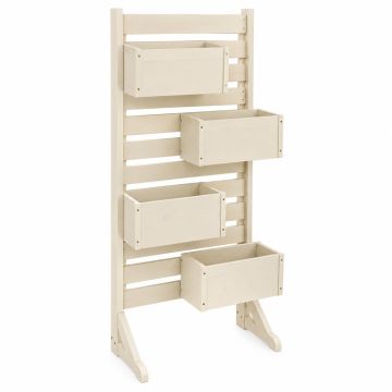Heath Brook Empty Vertical Garden Frame - Cream