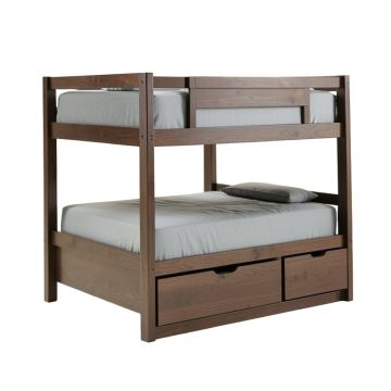 Salem Staircase Twin Over Twin Bunk Bed With Drawers