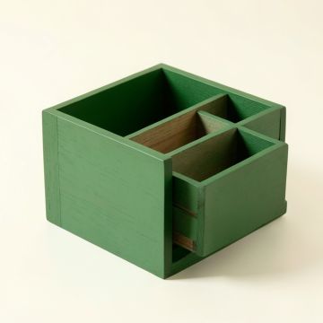 Olive Bluff Empty Coffee-Station Organizer - Green (synthetic illustration; no displayed measurements)