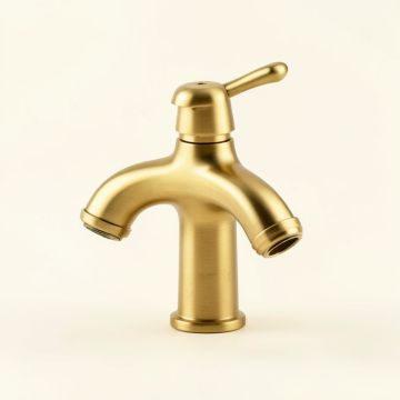 Cubic Single Hole Bathroom Faucet With Optional Drain Assembly (synthetic illustration; no displayed measurements)