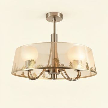 Analia Shaded Drum Led Chandelier (synthetic illustration; no displayed measurements)