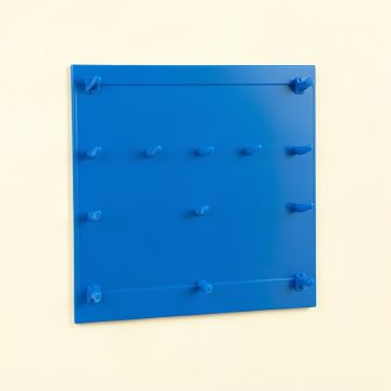 Wren Bridge Empty Wall-Mounted Tool Organizer Panel - Blue (synthetic illustration; no displayed measurements)