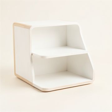Cliff Bend Empty Mug-Storage Cabinet Insert - White (synthetic illustration; no displayed measurements)