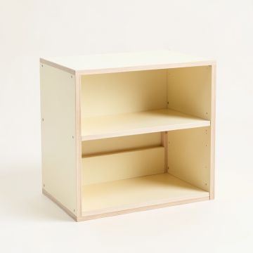 Ridge Arc Low Toy Storage Unit - Cream (synthetic illustration; no displayed measurements)