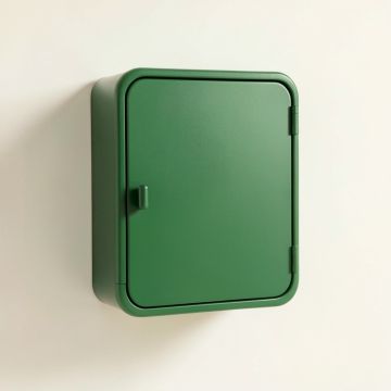 Summit Bridge Wall-Mounted Laundry Cabinet - Green (synthetic illustration; no displayed measurements)