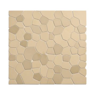 Modern Wood Hexagon 1 '' X 1 '' Pvc/Metal Peel & Stick Mosaic Tile
