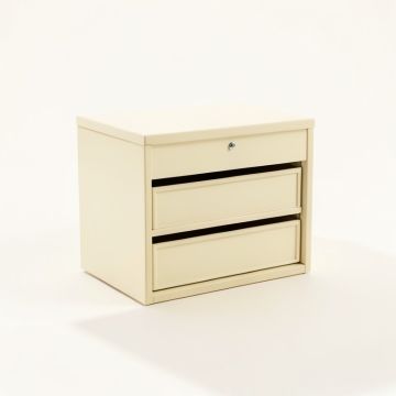 Olive Brook Small-Parts Storage Drawer Cabinet - Ivory (synthetic illustration; no displayed measurements)