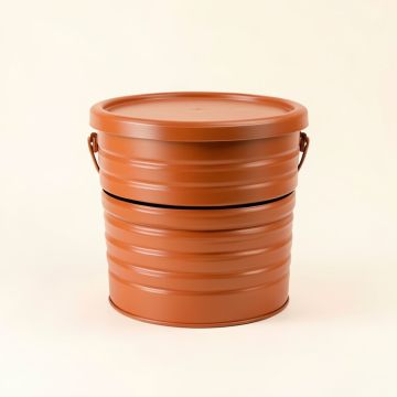 Ash Canyon Closed Garden Compost Bin - Terracotta (synthetic illustration; no displayed measurements)