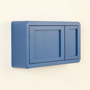 Heath Brook Wall-Mounted Entry Cabinet - Blue (synthetic illustration; no displayed measurements)