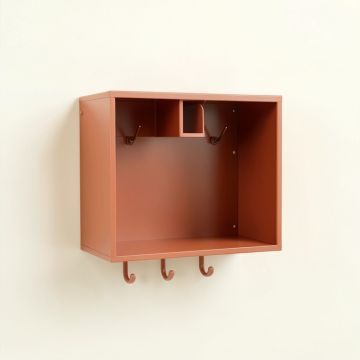 Hazel Crest Wall-Mounted Entryway Organizer Shelf - Terracotta (synthetic illustration; no displayed measurements)