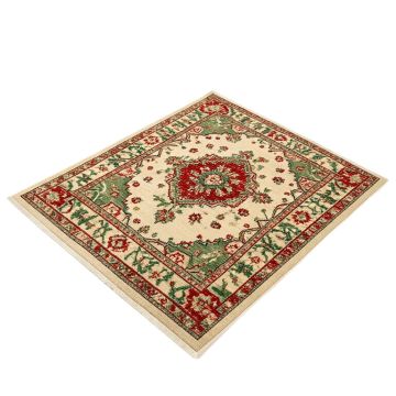 Lahaina Power Loom Ivory/Red/Green Area Rug