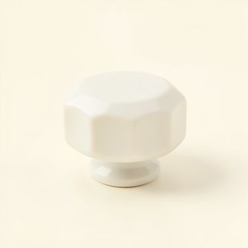 Reed Bluff Cabinet Knob Without Packaging - White (synthetic illustration; no displayed measurements)