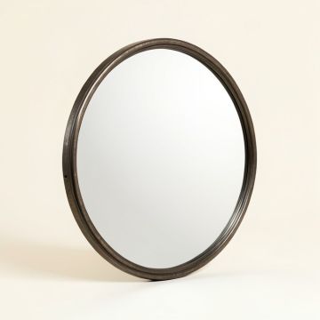 Large Round Farmhouse Wall Circular Mirror (synthetic illustration; no displayed measurements)