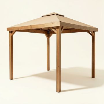 13 Ft. W X 11 Ft. D Solid Wood Patio Gazebo (synthetic illustration; no displayed measurements)