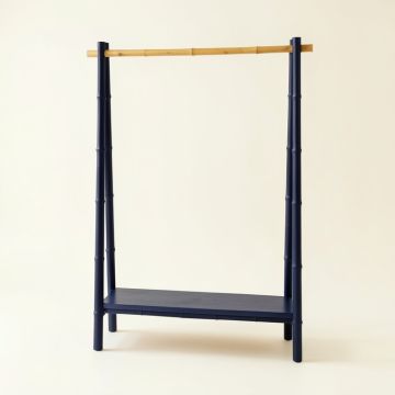 Slate Bend Empty Garment Rack - Navy (synthetic illustration; no displayed measurements)