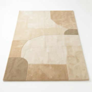 Field Brook Rectangular Area Rug - Beige (synthetic illustration; no displayed measurements)