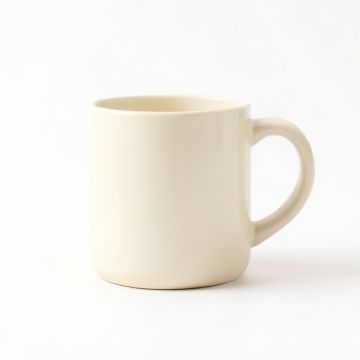 Reed Arc Ceramic Mug - Ivory (synthetic illustration; no displayed measurements)