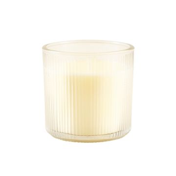 Reed Bend Empty Candle Holder - White