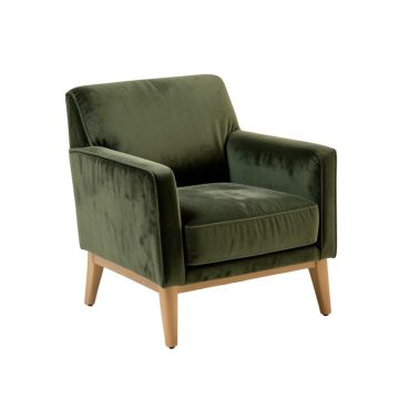 24 '' Wide Velvet Armchair