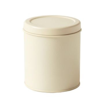 Ridge Bend Storage Canister With Lid - Ivory