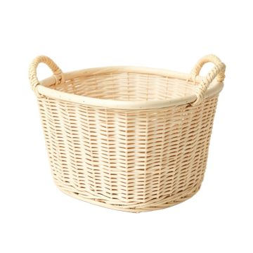 Heath Bluff Empty Storage Basket - Ivory