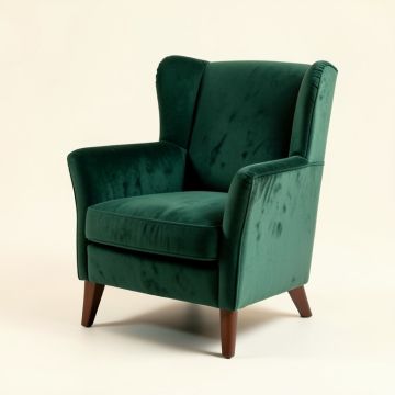 Liptak 24.5 '' Wide Velvet Wingback Chair (synthetic illustration; no displayed measurements)