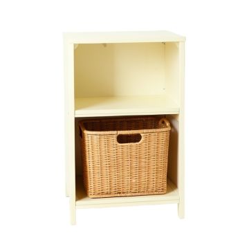 Meadow Branch Freestanding Pull-Out Hamper Cabinet - Ivory