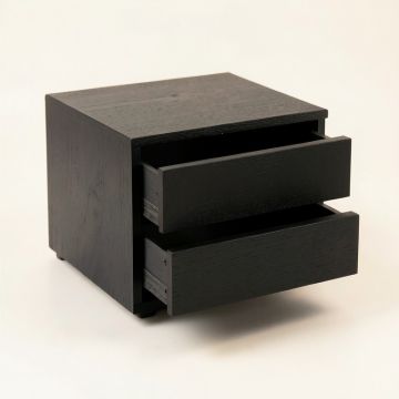 Brook Brook Small-Parts Storage Drawer Cabinet - Black (synthetic illustration; no displayed measurements)