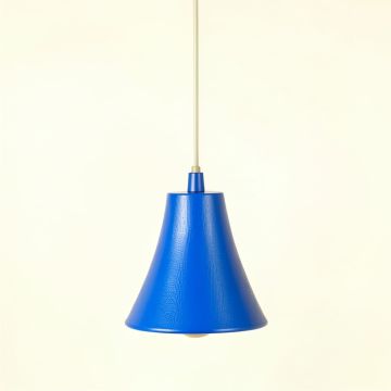 Ash Bridge Pendant Light Suspended From One Plain Cable - Blue (synthetic illustration; no displayed measurements)