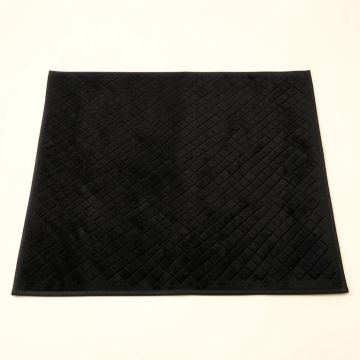 Vale Edge Bath Mat - Black (synthetic illustration; no displayed measurements)