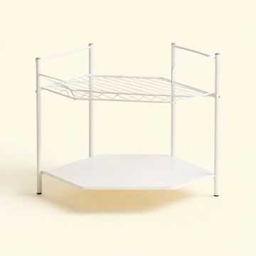 Antn 48.87 '' H X 12 '' W X 14.37 '' D Scrolling Design Storage Shelf (synthetic illustration; no displayed measurements)